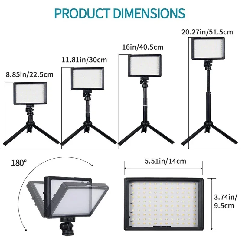 Светодиодная лампа soonphone P70 2 шт. со штативом 5600 к 5 шт