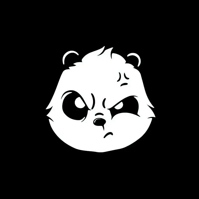 

13x13 см Angry Cute Panda автомобильная наклейка авто кузов бампер окна мотоцикл ноутбук стены виниловая пленка наклейка аксессуары для тюнинга автомобиля