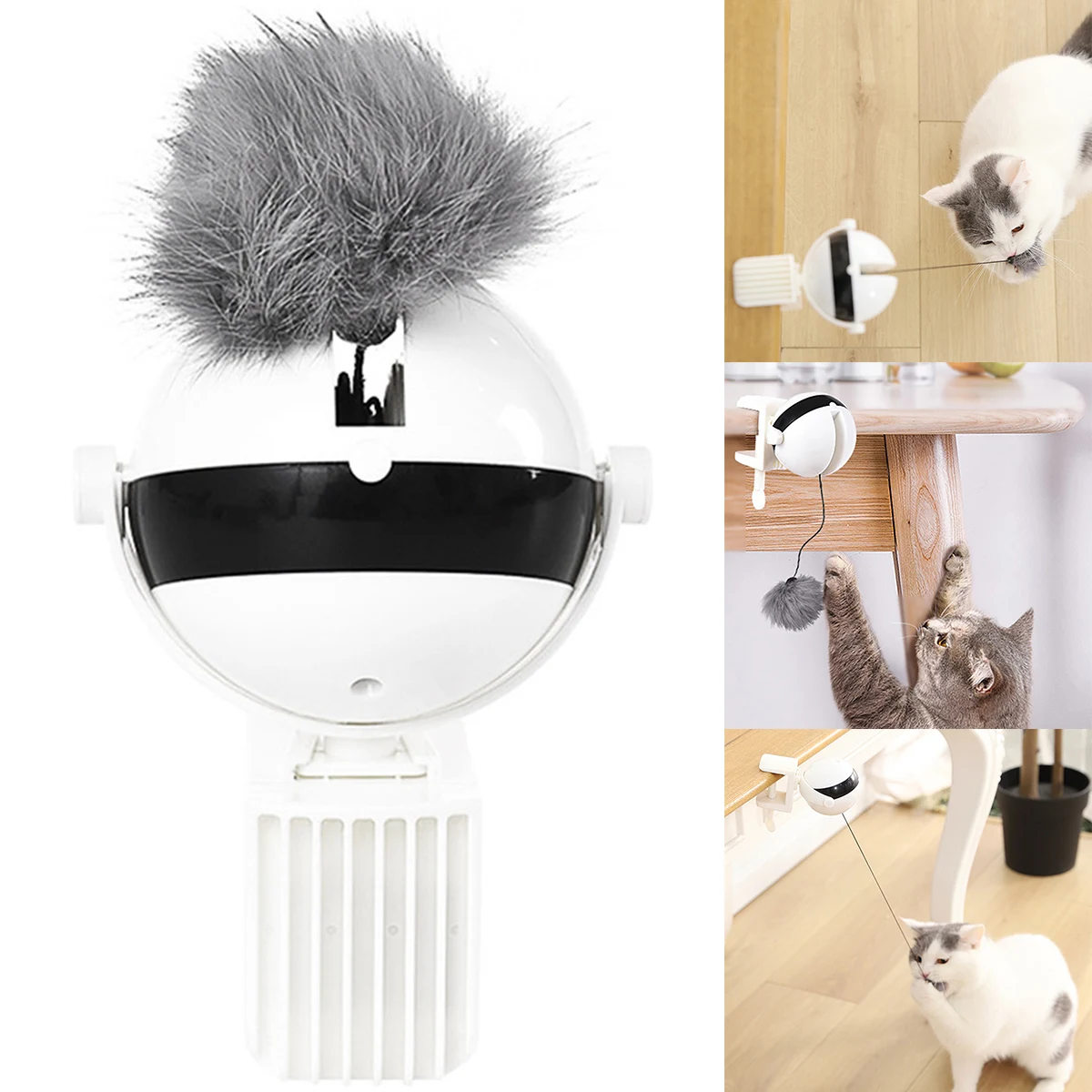 

Умная игрушка для кошек, игрушки для кошек, электрическая автоматическая подъемная плюшевая искусственная игрушка с питанием от батареи