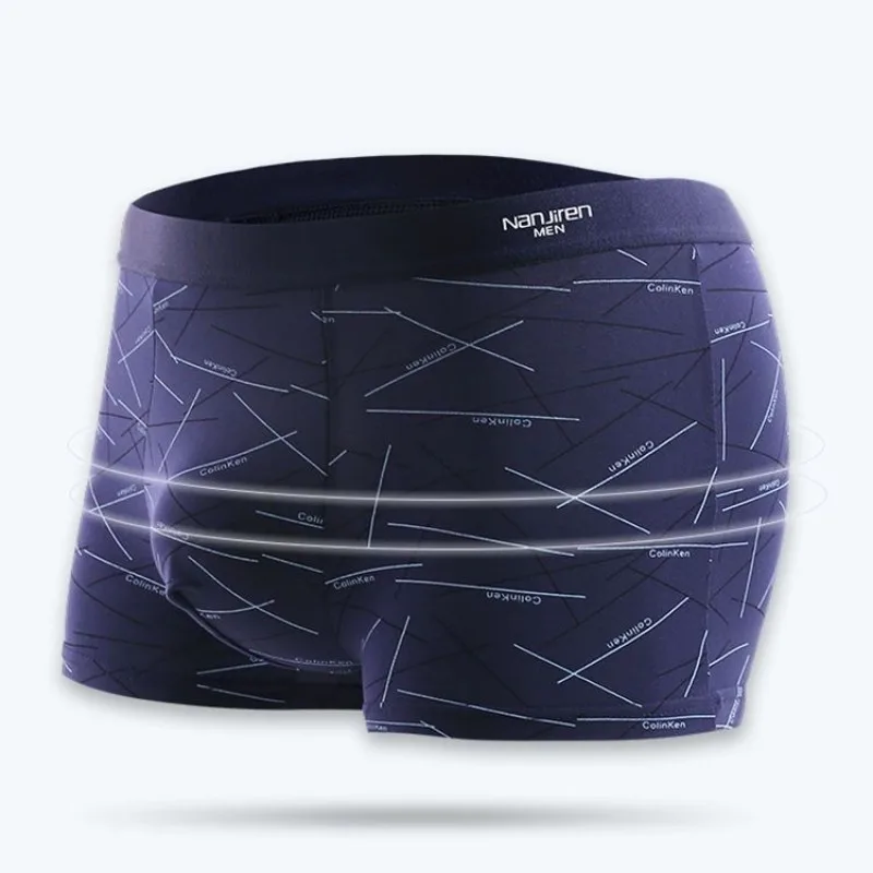 Men's Underwear Panties Fashion Printed Boxer Shorts Male Breathable Men Sexy Set Underpants Large Size Lot Soft High Quality