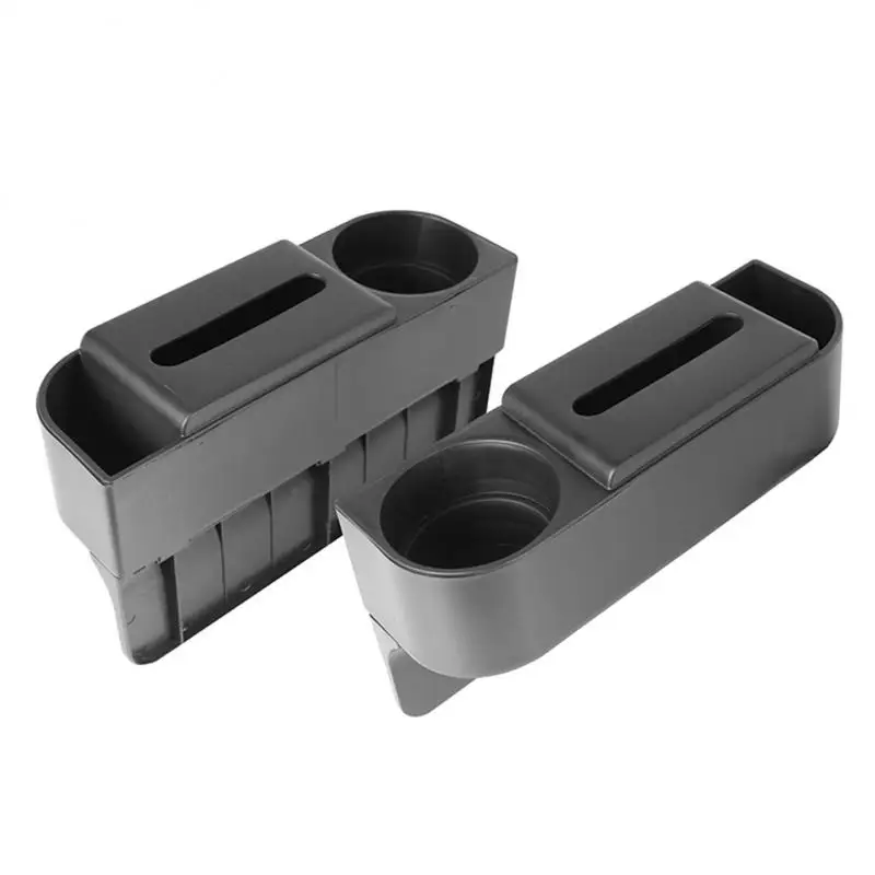 

A New Car Seat Gap Storage Box Car Tissue Box Three-in-one Cup Rack Car Storage Box Gap Storage Box Car Convenient Storage Tools