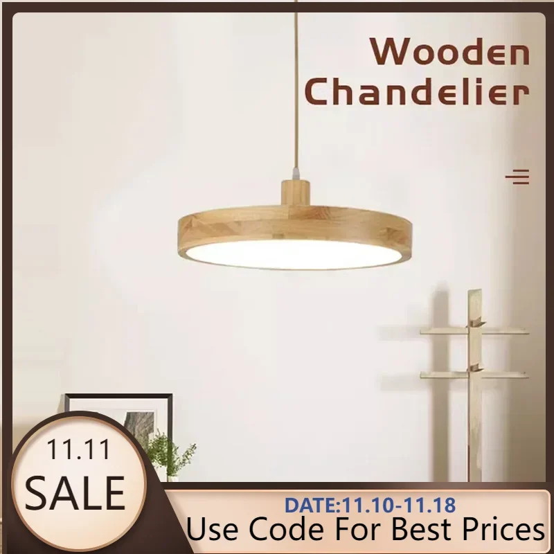 Подвесной светильник в скандинавском стиле ультратонкая люстра из