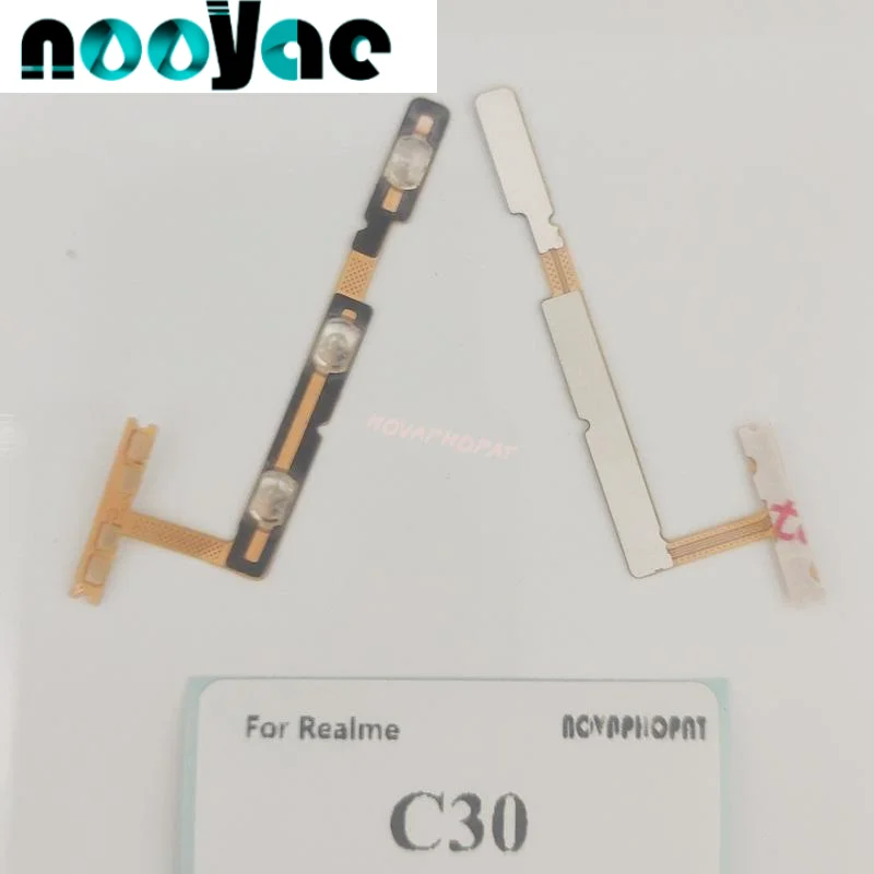 For Realme C30 Power On Off Volume Up Down Ribbon Power Button Flex Cable
