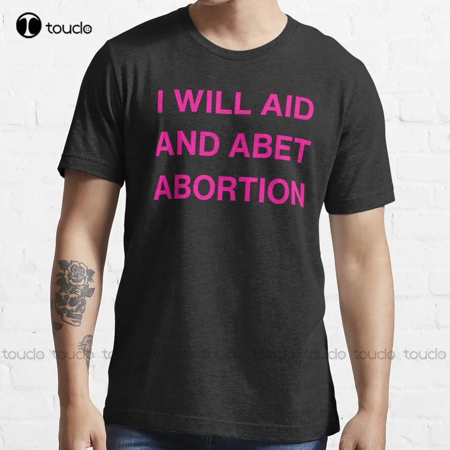 

Трендовая футболка I Will Aid And Abet с прерыванием беременности, смешные футболки, забавная уличная одежда, мультяшная футболка, модная летняя женская футболка, Новинка