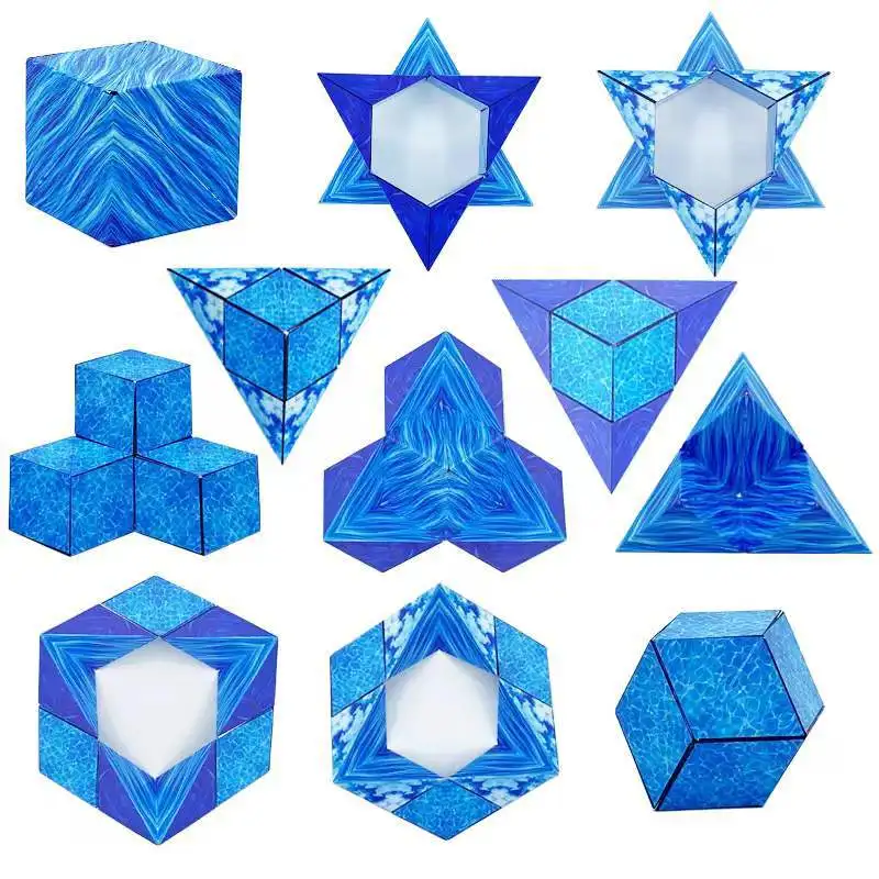 2022 New geometric magnetic Magice cube 3D Rubik's children's adult brain development thinking trainer |