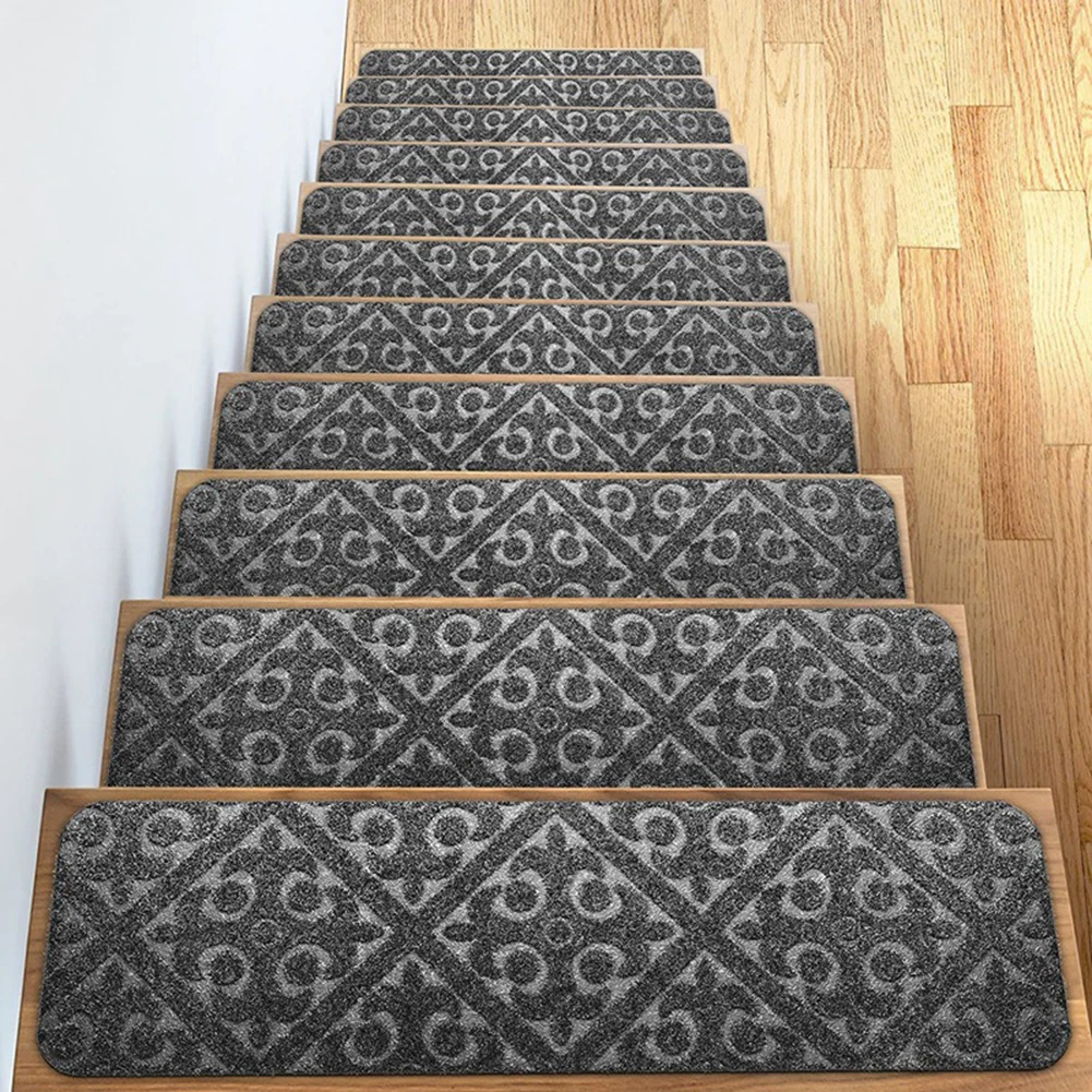 

1Pc Stair Tread Carpet Mats Self-adhesive Floor Mat Door Mat Step Staircase Non Slip Pad Protection Cover Pads Home Decor
