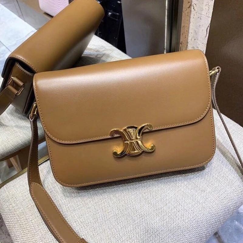 

Новинка 2022, сумка тофу Triumph arch, модная универсальная маленькая квадратная сумка из коровьей кожи, сумка-мессенджер на одно плечо, женская сум...