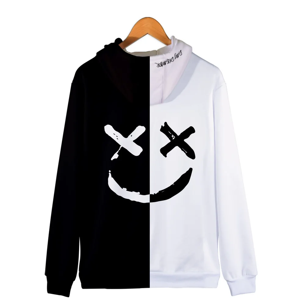 

Smiley face 3D hoodie Devil smile face Sweatshirts Black White Hoodies Men Women kids Hot fashion cool sweatshirt casual tops