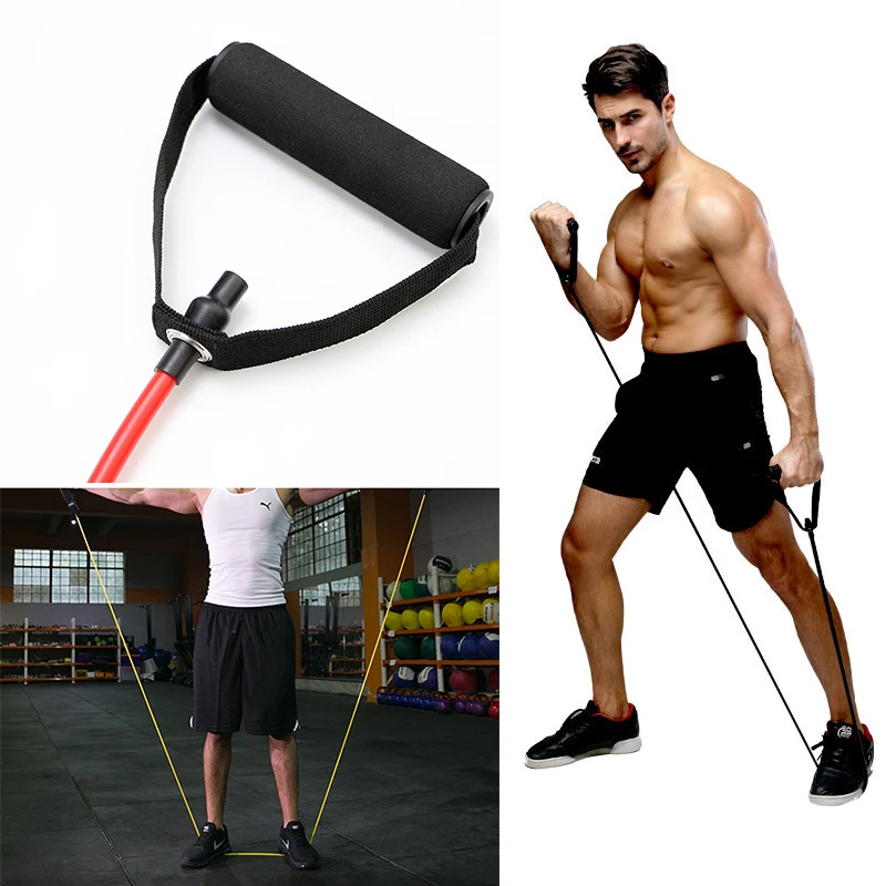 

Эластичная лента-эспандер с ручками для йоги, 5 уровней