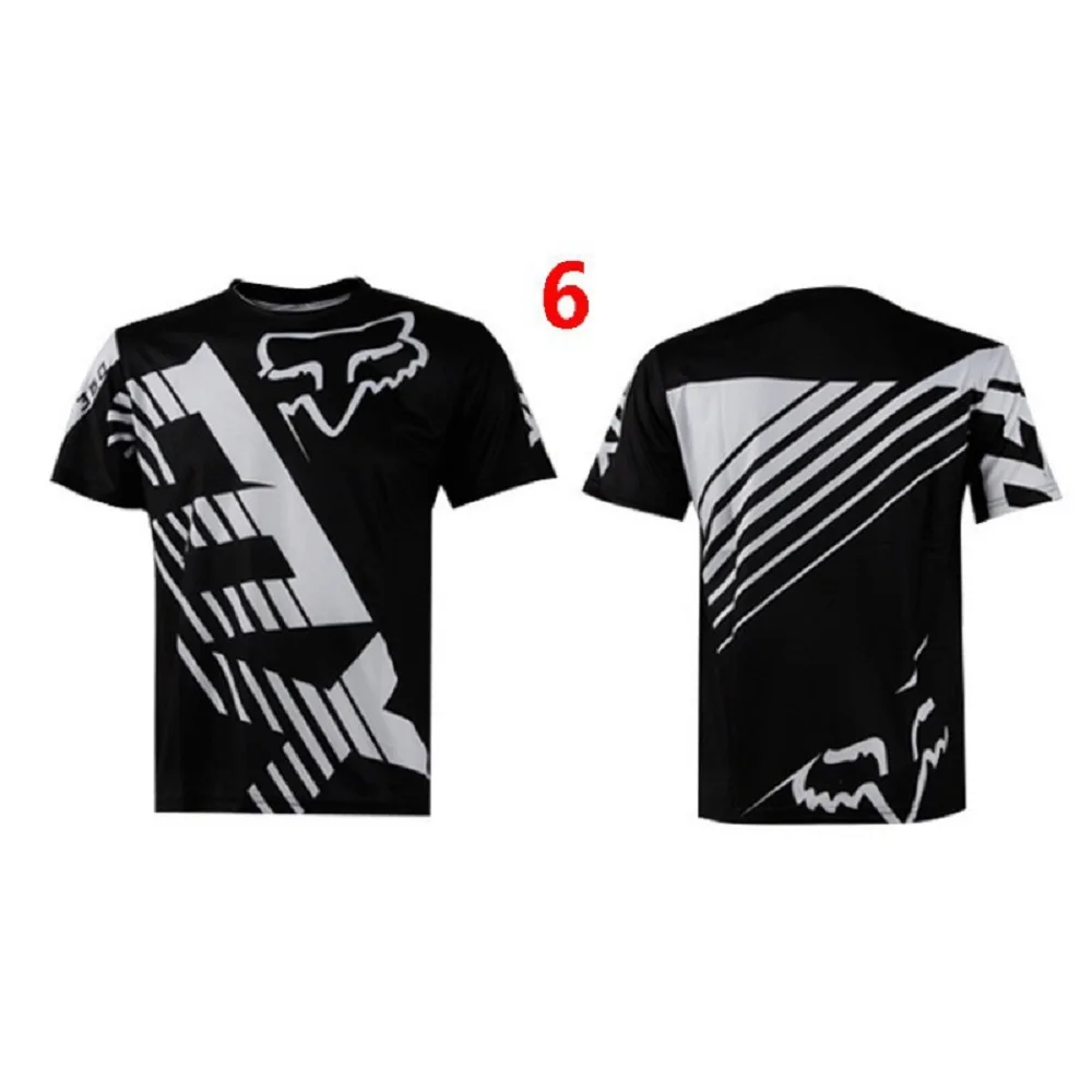 

2023 Summer New Fox T-shirt Men's Round Neck Short Sleeve Racing 3D Hot Selling T-shirt Digital Print Street Harajuku Casual Tex