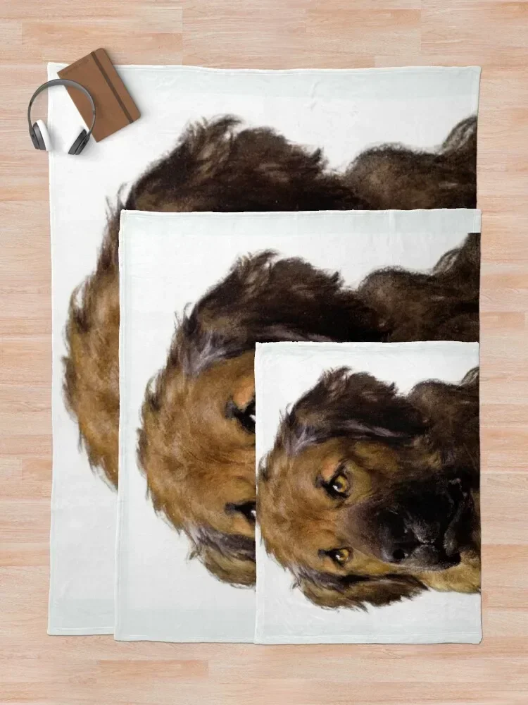 Собака порода леонбергера картина декоративное диванное одеяло Утяжеленные