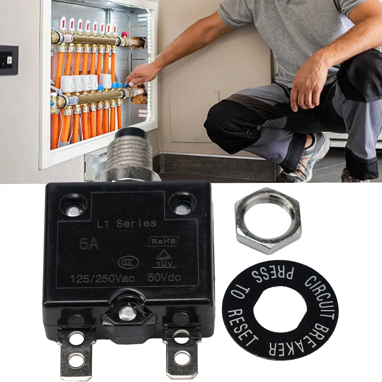 Автоматические выключатели 20amp Philmore/Ear Push Button термовырез 12-50V DC 125-250V AC детали