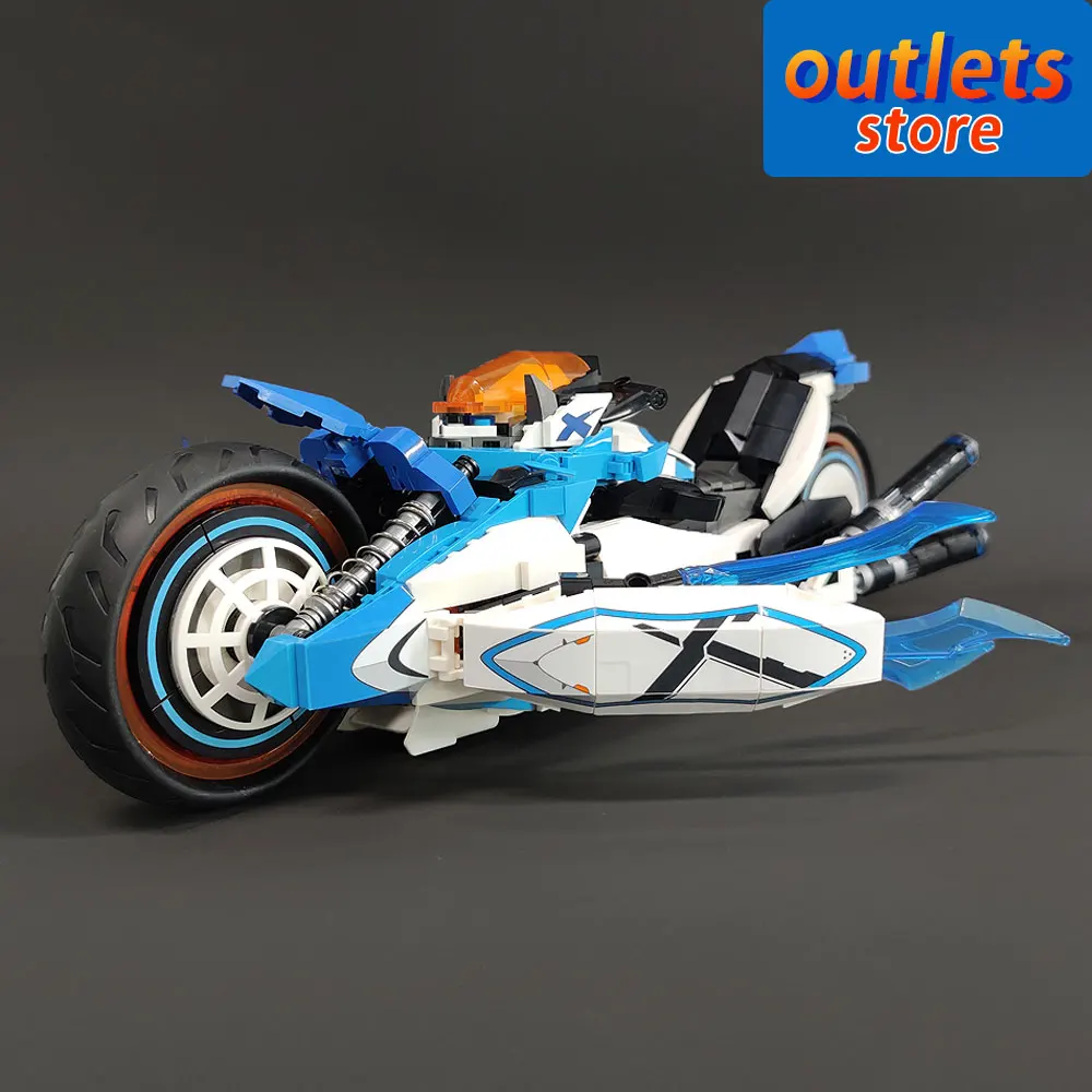 

JIESTAR 58013 High Tech Invincible Motorcycle Motorbike Locomotive Static Moc Technical Bricks Model Building Block Toys 1230PCS