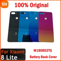 Replacement Rear Glass Battery Back Cover Case Door Housing For Xiaomi Mi8 Lite Mi 8 Young 8X M1808D2TG Phone Parts Shell Replac