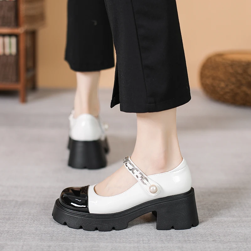 AIYUQI Lolita Shoes Women 2022 Summer New Color-matching Preppy Student Shoes Women Platform Mary Jane Shoes Women