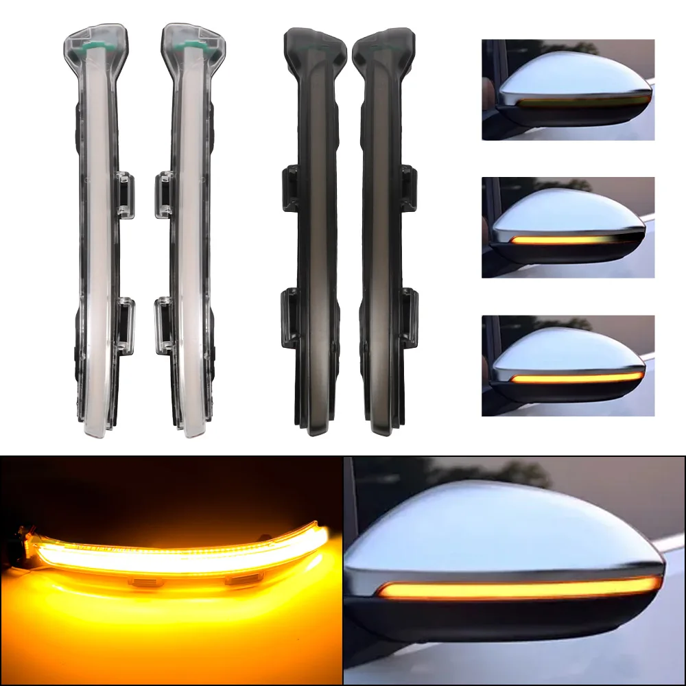 

For VW Volkswagen Golf 7 Jetta MK7 VII MK7 Golf 7.5 GTI R Touran Side Mirror Sequential Blinker LED Dynamic Turn Signal Light