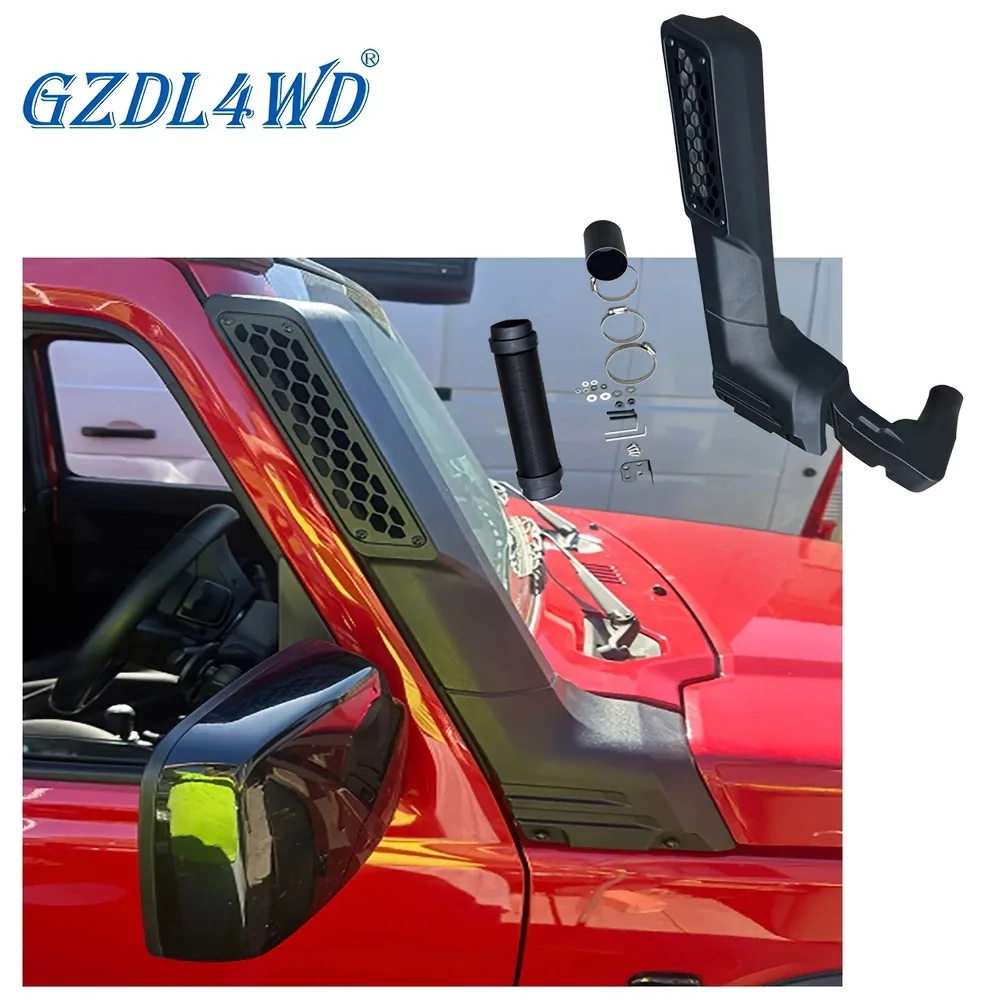 Фото Для Suzuki Jimny JB64 JB74 2019+ комплект трубки для бездорожья, приподнятый воздухозаборник, водонепроницаемый и пылезащитный шланг для защиты двигателя №1