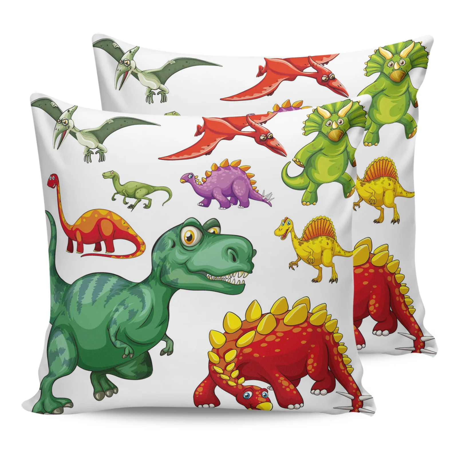 

2PC Pillowcase Cartoon Animal Dinosaur Sofa Cushion Cover Bedding Dakimakura Pillow Cover House Home Decorative Pillow Cases