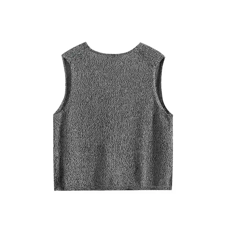 Комплект без рукавов TRAF ZR женский из двух предметов повседневный элегантный