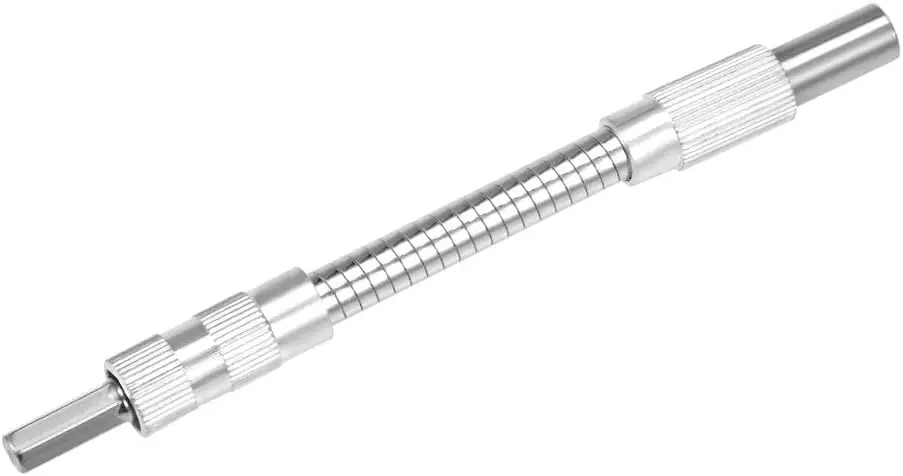 

Flexible Extension Screwdriver Bit Holder Magnetic Extention Hex Shaft Screw Drill Connection Tip,5.9-inch Flex Shaft,1/4''-Hex