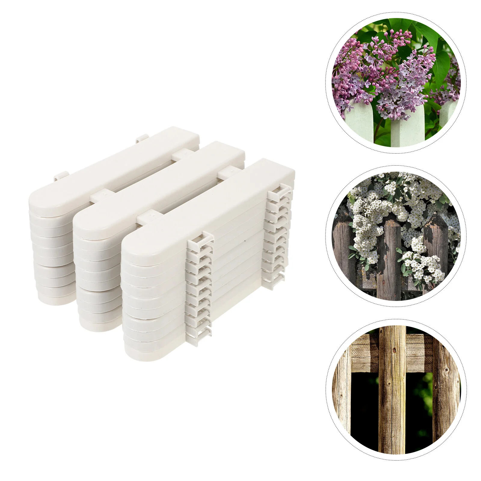 

10 Pcs Fence Board Picket Outdoor Trellis Planterations Decorative Grass Plastic Saucers Outdoors