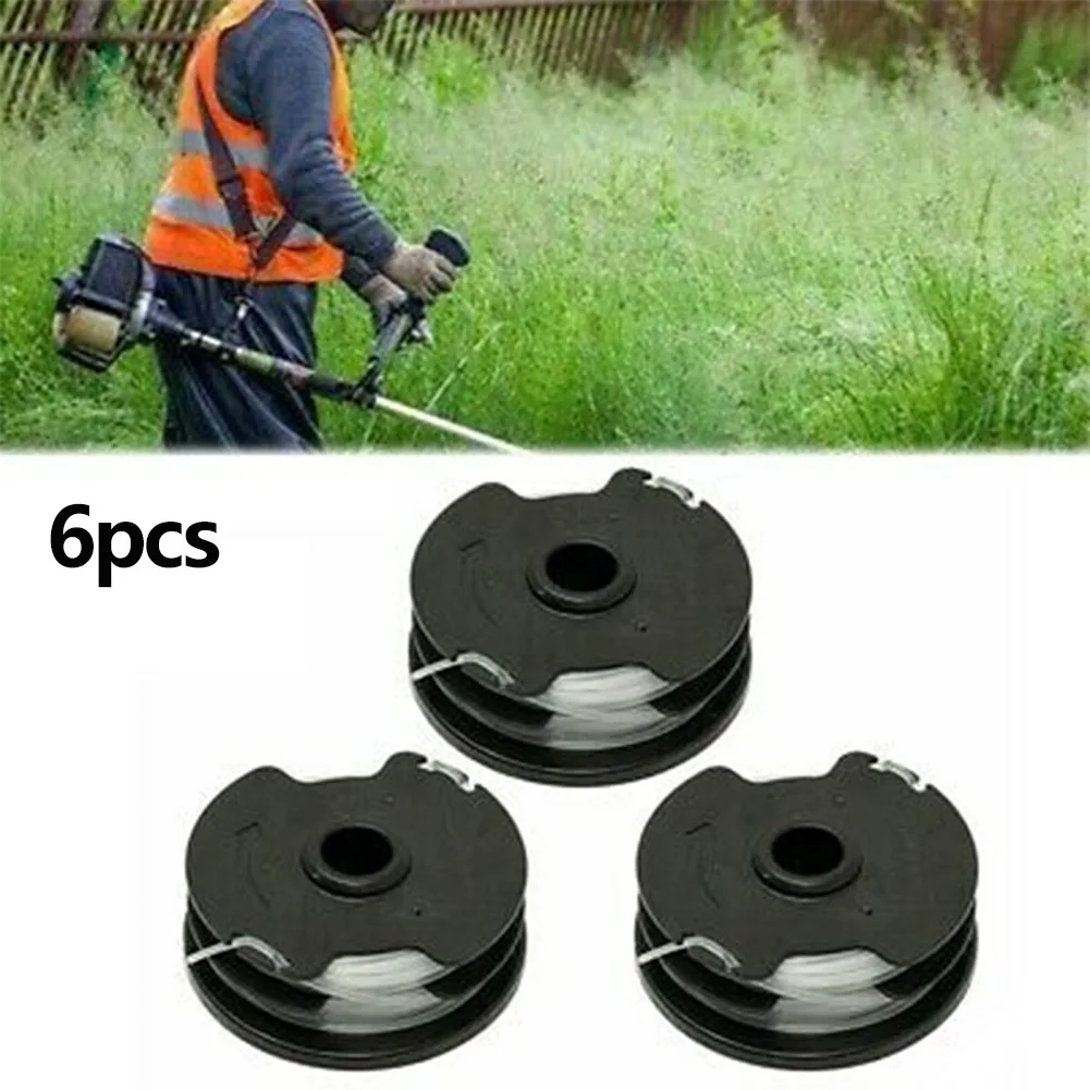 

6pcs Spare Spool For Parkside Cordless Grass Trimmer / Brush Cutter PRTA 20-Li C3 IAN351753 Replacement Spools With Nylon