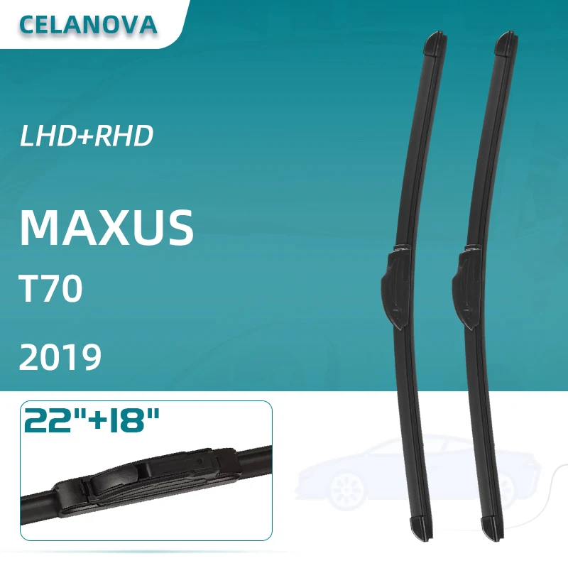 

Лезвия очистителей лобового стекла автомобиля для MAXUS T70 2019 22 ”+ 18” бескаркасные резиновые стеклоочистители