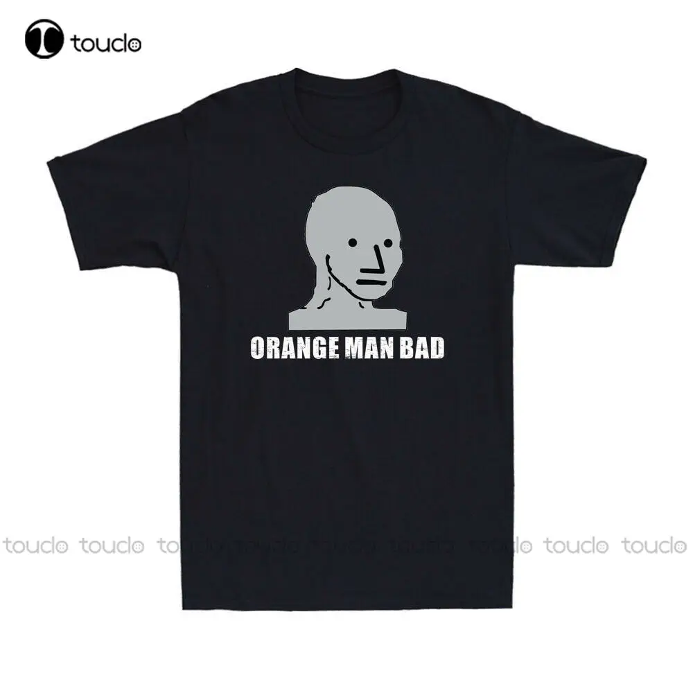 Orange Man Bad Npc Meme Funny Political Republican Joke Gift Novelty T-Shirt Anime Shirts For Women Xs-5Xl Unisex Streetwear New