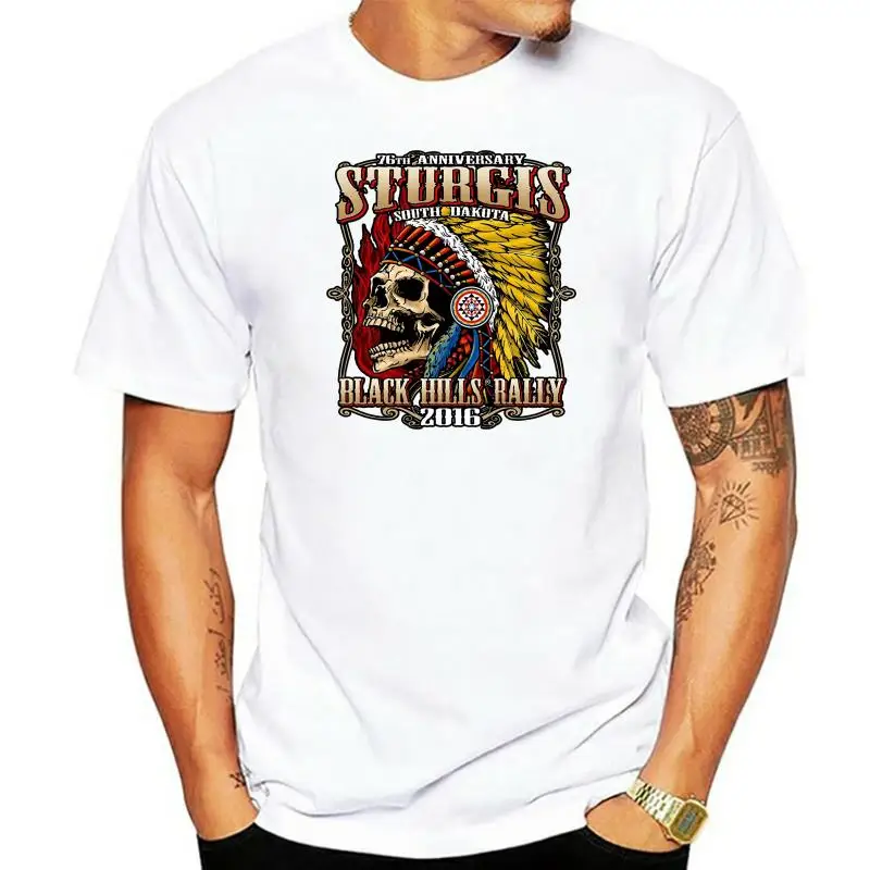 

mens t-shirt 2022 Sturgis Insane Indian Skull T-Shirt