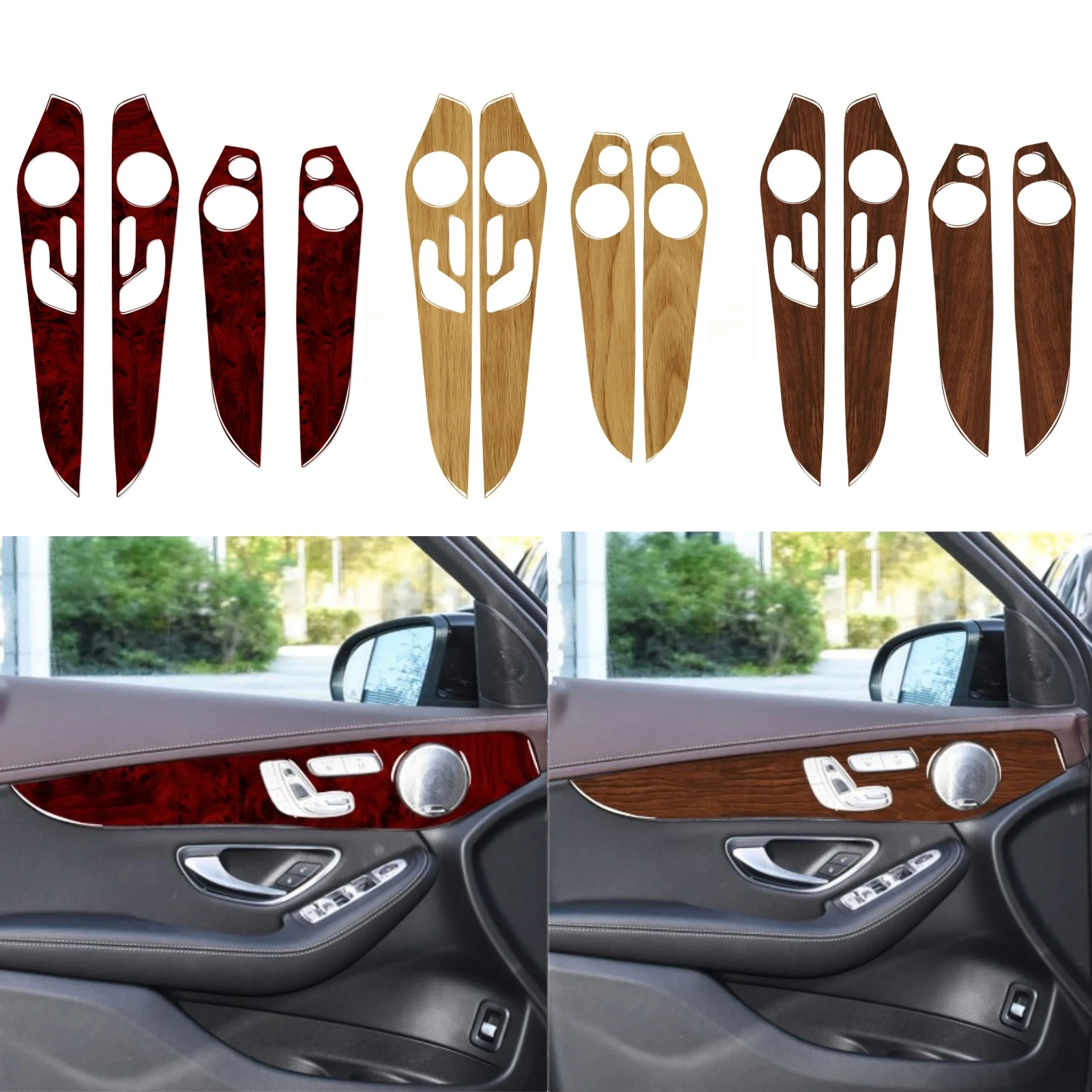 

Декоративная наклейка для салона автомобиля Mercedes W205 Benz GLC Class 2014-2020