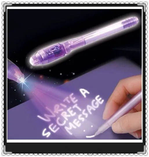 

Magic 2 In 1 UV Graffiti Black Light Combo Creative Stationery Invisible Ink Pen Marker pen Highlighter Office