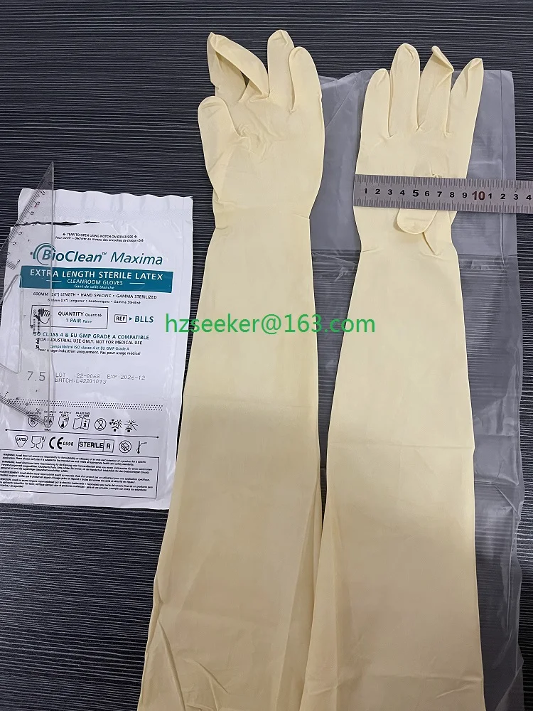 Ansell BioClean Maxima BLLS (10 пар) Стерильные одноразовые латексные перчатки для чистых