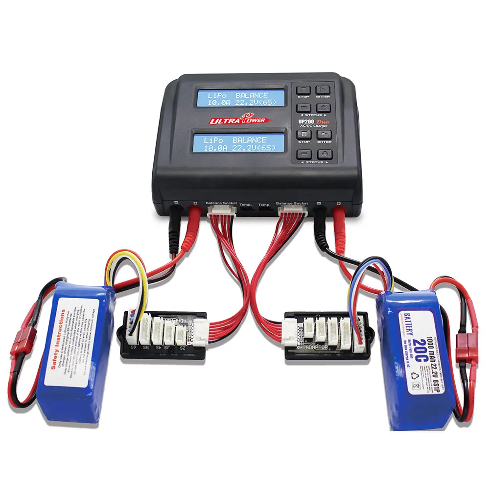 

Ultra Power UP200 Duo Dual Ports Lithium Battery Chargers for RC Drone Aircraft for Children Holiday Party Gifts