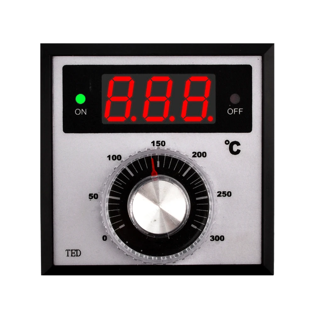 

AC 220V 0- 300 Degree TED-2001 K Type Relay Digital Thermostat Display Temperature Controller
