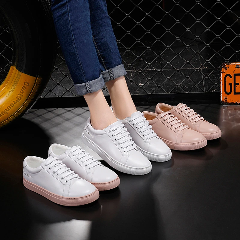 Белые женские туфли Liu Wen Same Sle универсальные Спортивные Повседневные на плоской