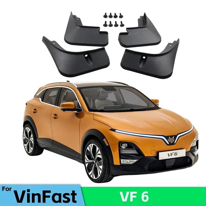 Фото Брызговики для VinFast VF 6 2022-2025 VF6, брызговики, брызговики, передние и задние колеса, крыло, автомобильные аксессуары, 4 шт. №1