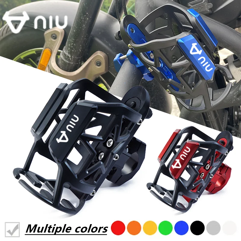 

NIU LOGO For NIU N1 N1S M1 U1 M+ NG US U+ UQI U+B Accessories Motorcycle Beverage Water Bottle Cage Drink Cup Holder Sdand Mount