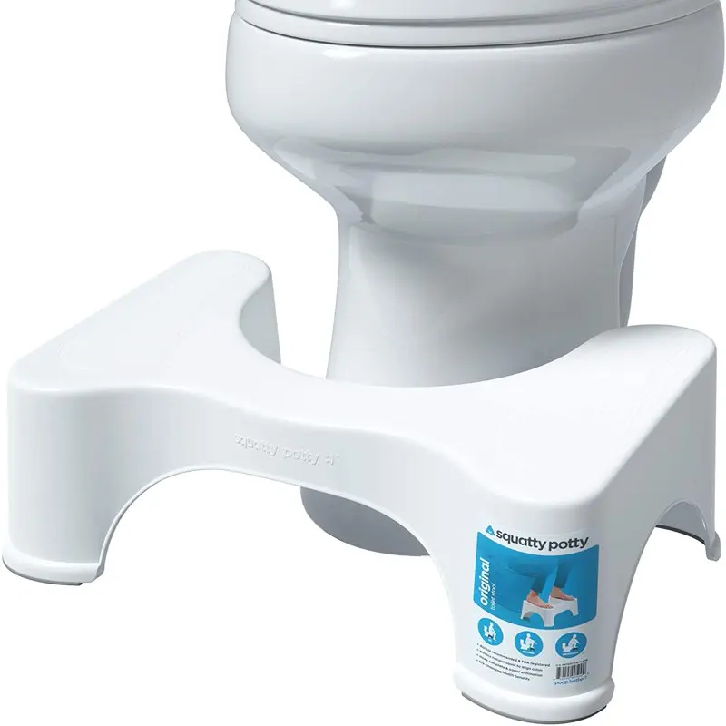 

The Original Bathroom Toilet Stool, 7 Inch height, White