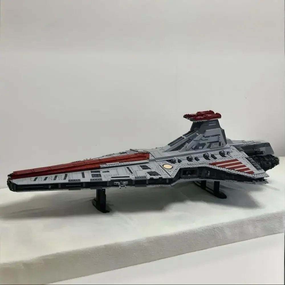 Фото В наличии, новинка 75367, самыеgest Venator Class Republic Attacks Cruiser, строительный набор, блоки, кирпичи, игрушки для детей, подарки на день рождения, украшение №4