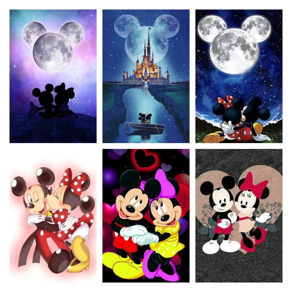 

5D DIY Disney Mickey Minnie Diamond Painting Mosaic Full Round/Square Rhinestone Diamond Embroidery Home Decor Gift