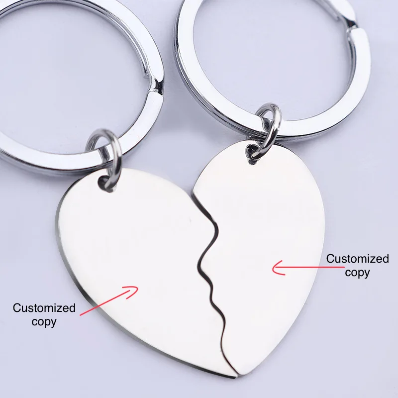 Customized Stainless Steel Keychain Individual Photo Customization Copywriting Customization Gift