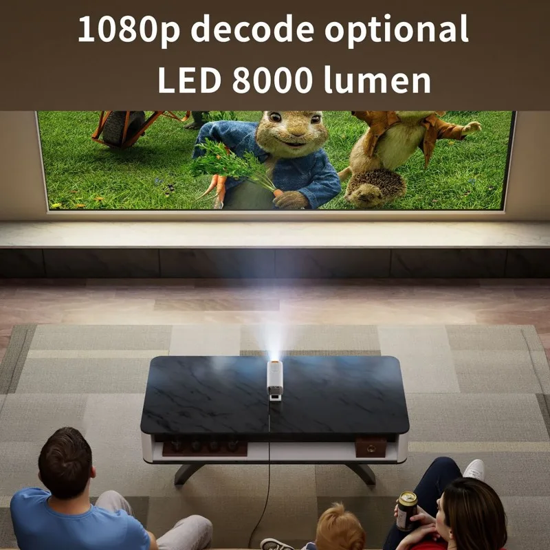 2025 Новый умный мини-проектор для улицы V16 + Android13.0 Dual WiFi BT5.2 1080P Ultra-HD Портативный проектор для домашнего кинотеатра Micro-PTZ (art.: 3920d15d03316) - 3920d15d03316