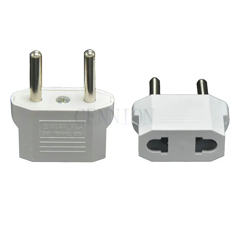 

Mini AU US to FR DE EU AC Power Plug Adapter Travel Adaptor Convertor White Black Color