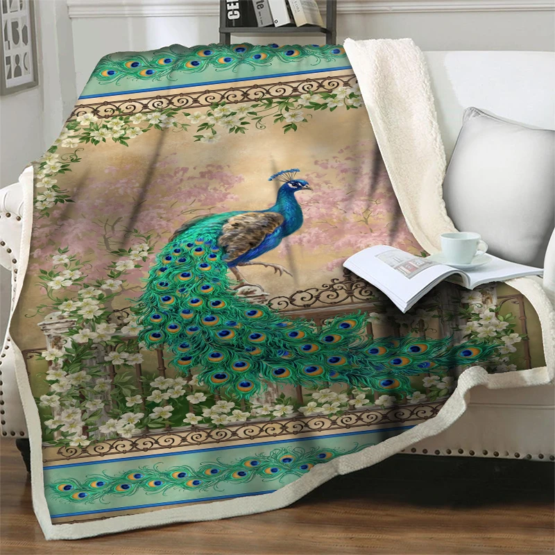 Роскошное 3D плюшевое Флисовое одеяло с совой модное постельное белье для