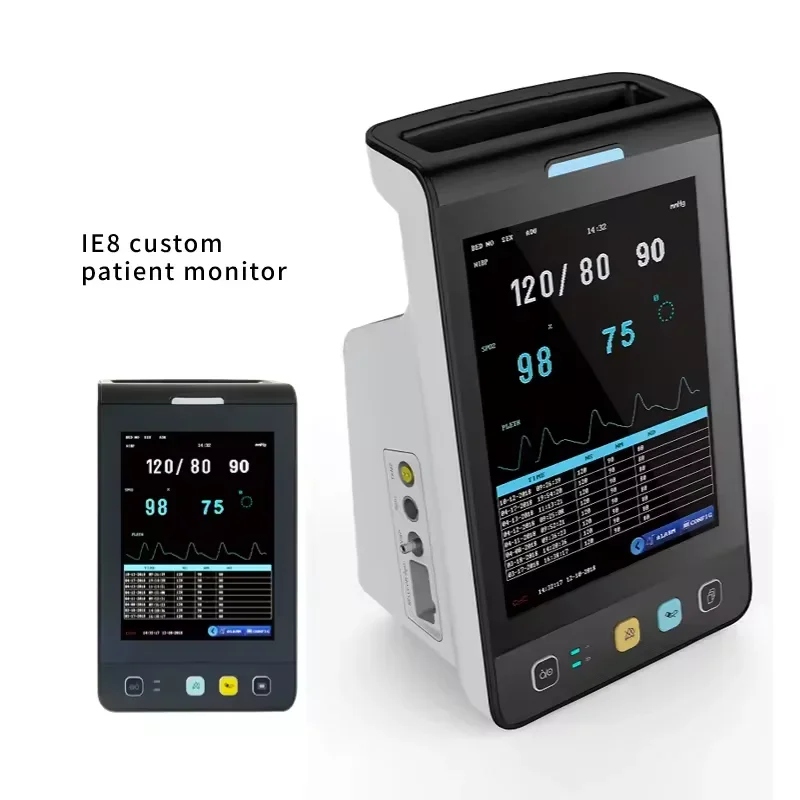 IE8 8-дюймовый портативный пациент для сердечного ритма с защитой от фибрилляции