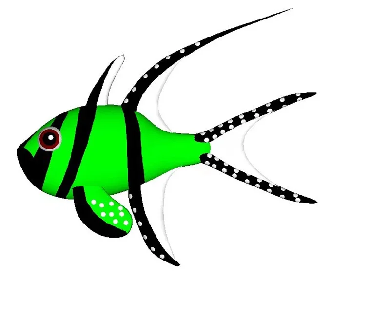 Бесплатная доставка 7 м рыбные воздушные змеи летающие гигантские кулон