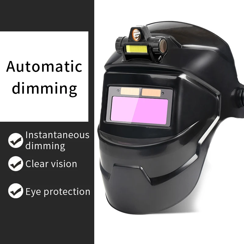 Автоматическая сварочная маска большой вид настоящий цвет автоматическое