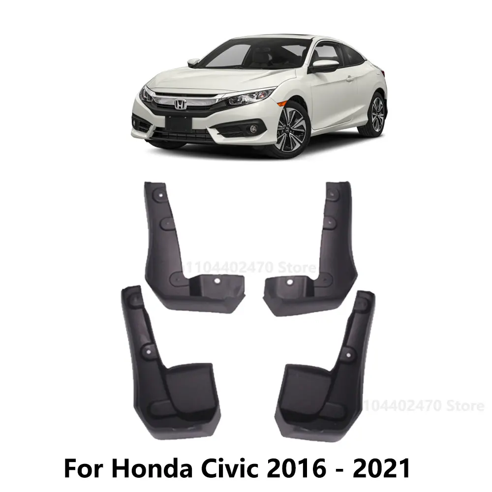 

Брызговики для Honda Civic 10-го поколения 2016-2021 FC, автомобильные аксессуары, брызговики, передние и задние брызговики, крыло 2020 2019 2018 2017