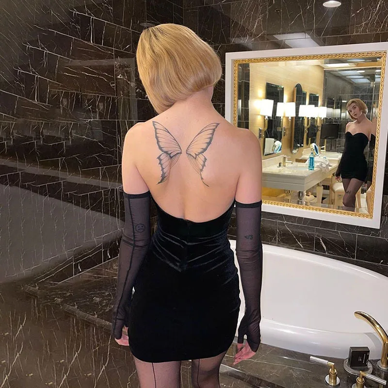 Slim Temperament Bandage Neck Hanging Diamond Party Dress Trend Sexy Fit Versatile Bag Hip Slim Dress