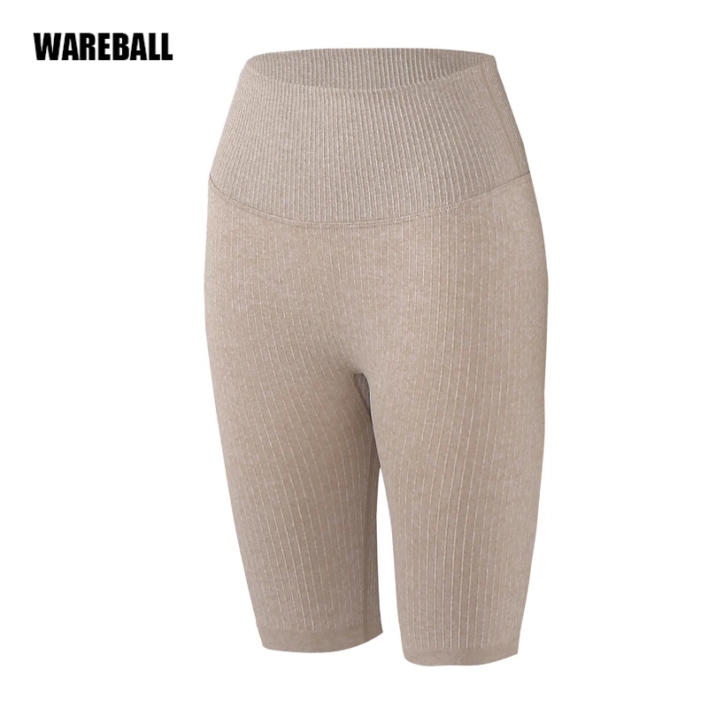 WAREBALL Seamless Fitness Women Yoga Shorts High Waist Workout Shorts Hip Push Up Yoga Running Shorts Sport Gym Leggings